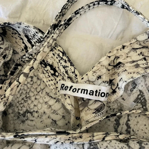 Reformation Kat snake print midi dress - Picture 7 of 12